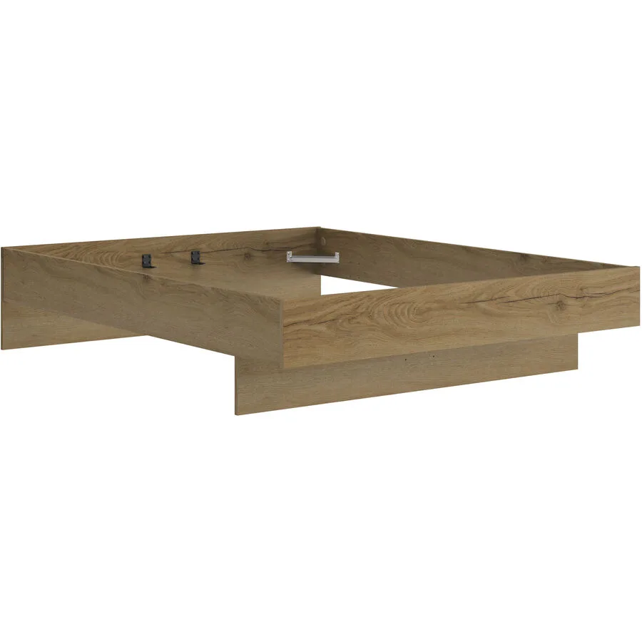 Bett Enza Eiche Holzwerkstoff 160 x 200 cm