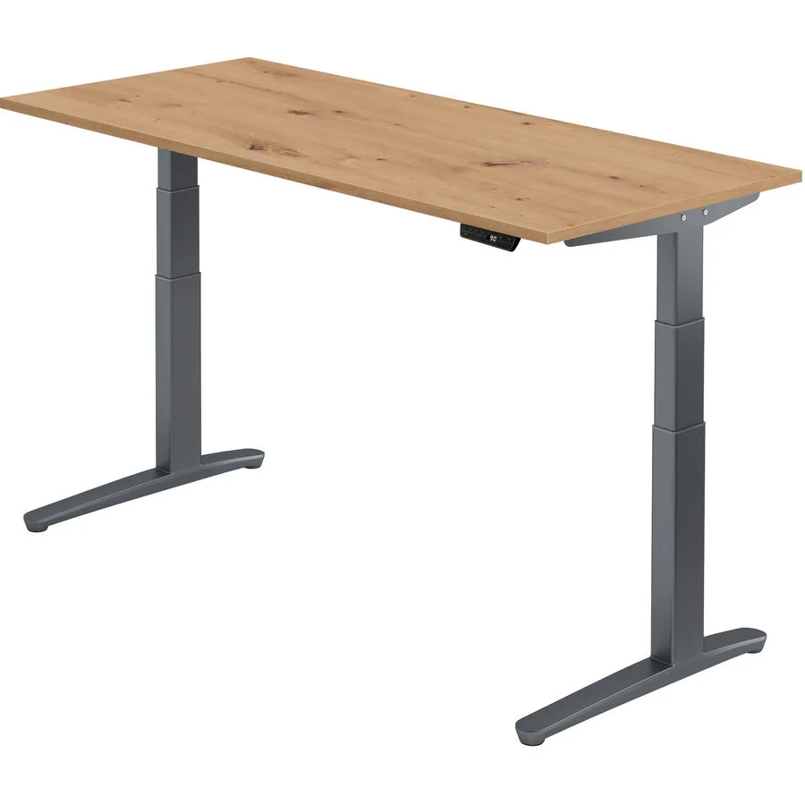 Schreibtisch Office Asteiche Holzwerkstoff B 180 T 80 cm