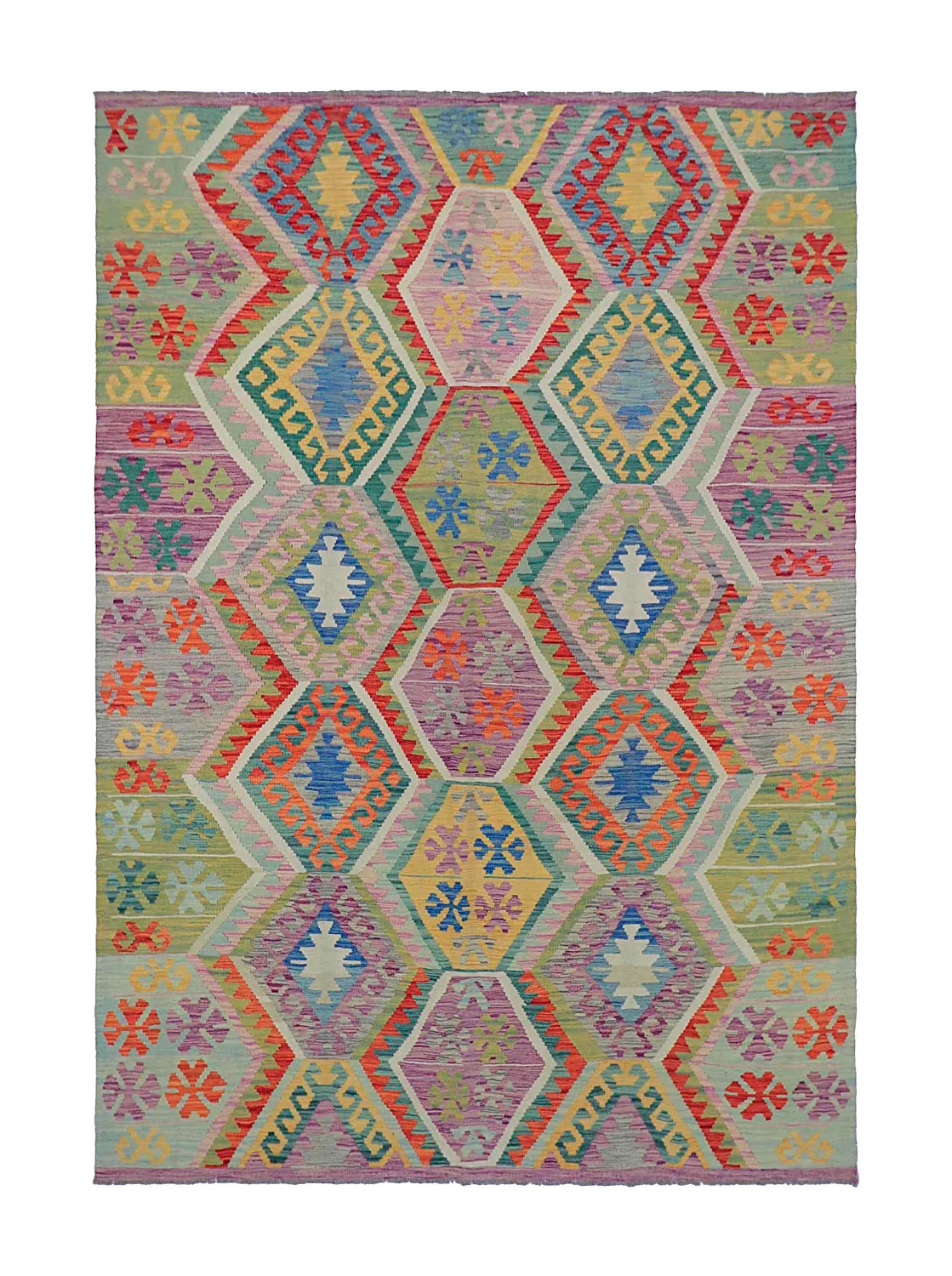 Orientalsk Teppe - Vegi Kelim Hand Woven - 200 x 293 cm (Størrelse: 200 x 293 cm)
