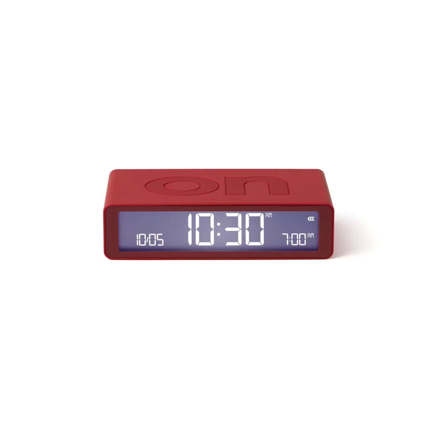 Lexon Wecker Flip Rot - Farbe: Classic Red