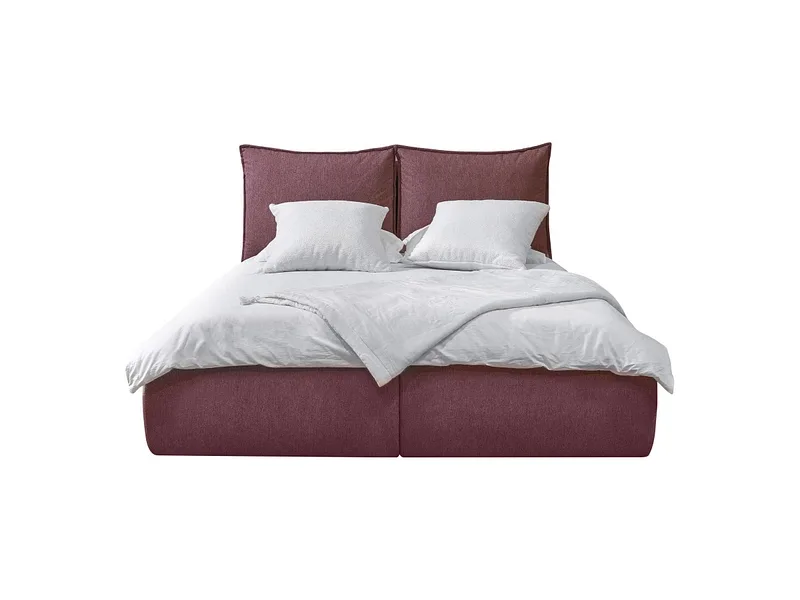 Kastenbett BOBOCHIC GARANCE 160x200cm stoff rosa