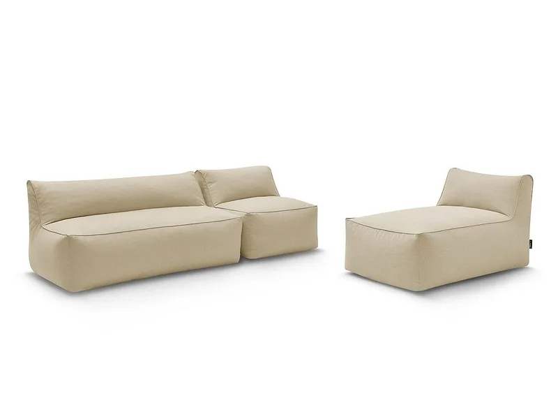 Gartensofa BOBOCHIC RIVIERA Stoff beige