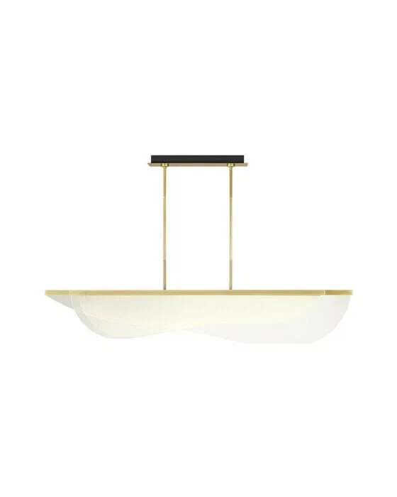 Nyra 60" Linear Plated Brass