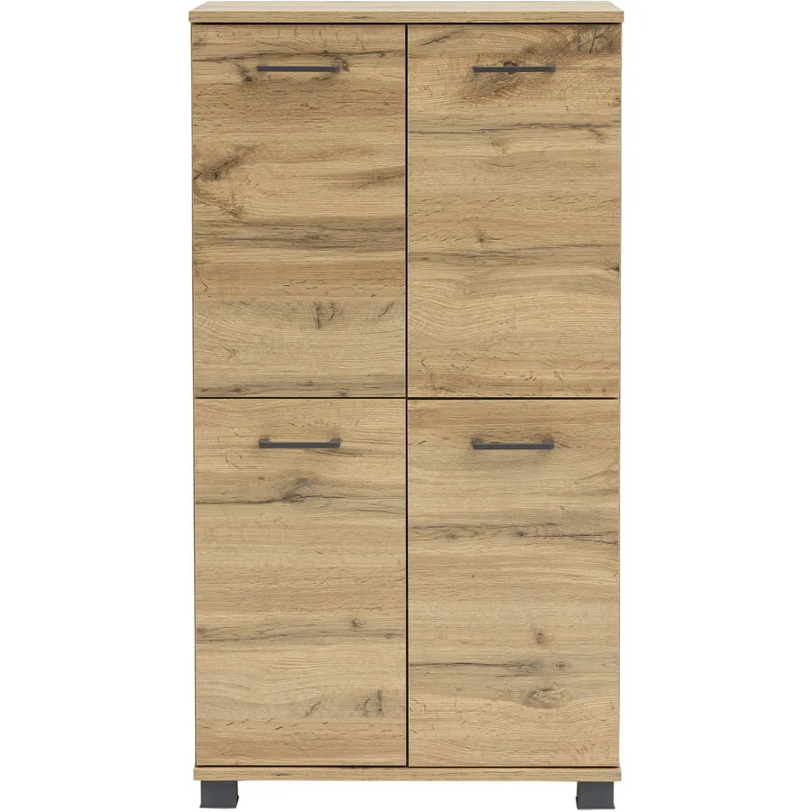 Highboard Swaantje eiche landhaus Holzwerkstoff B 59.8 cm H 116.9 cm