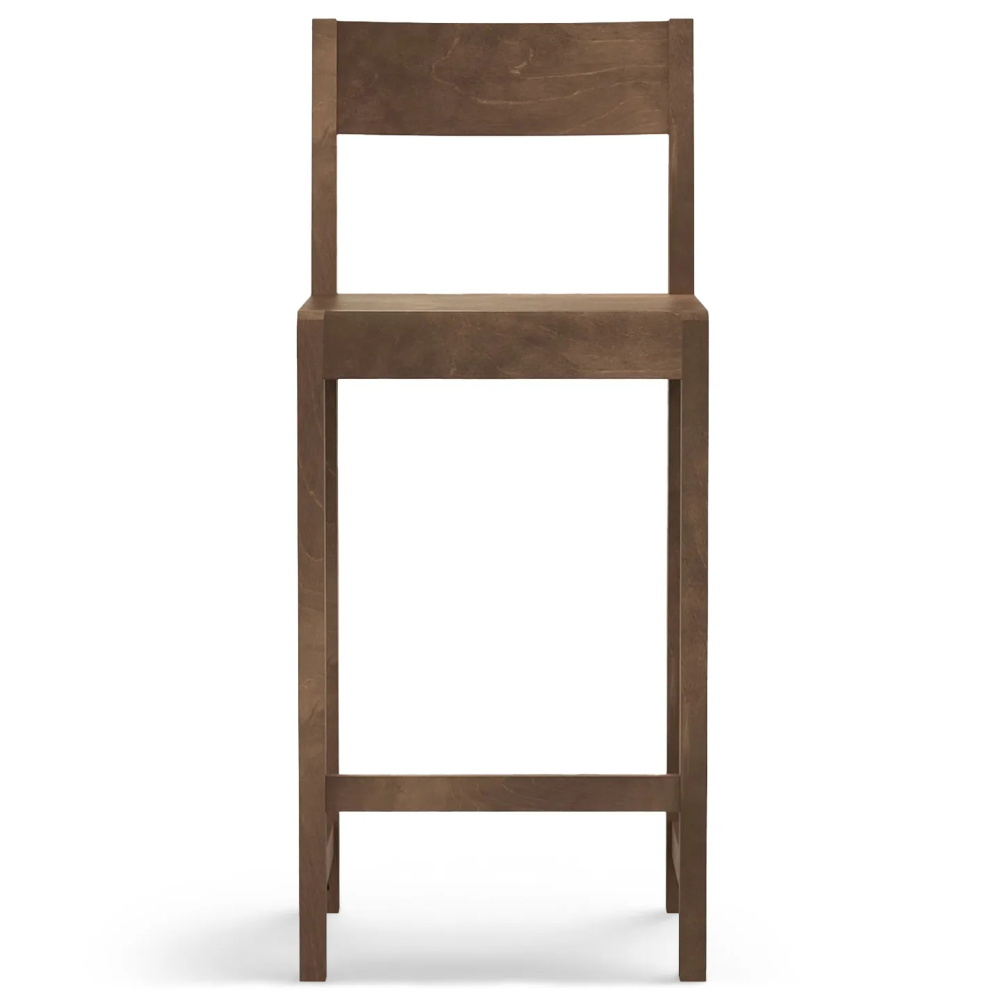 Frama - Bar Chair 01 – Dark Brown Birch – H65 - Barstolar - Frama Studio - Träfärgad - Trä