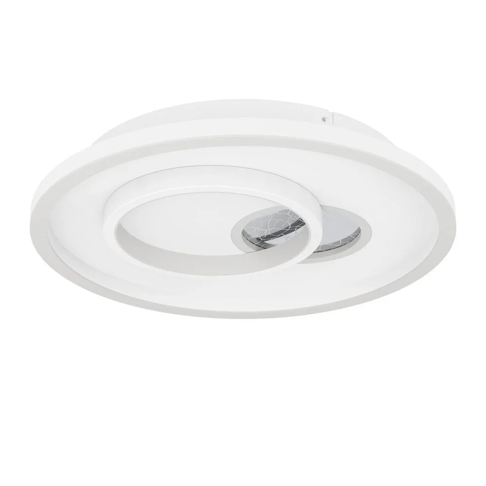 Vägg-/Taklampa Tiriolo - Vit/Silver