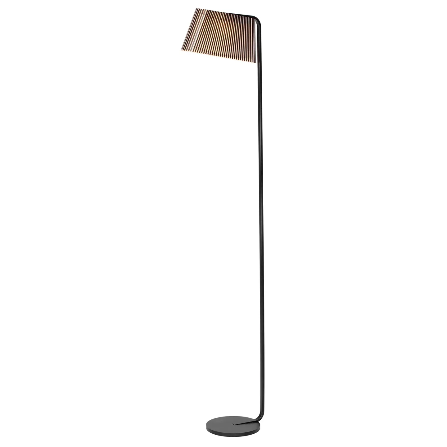Secto Design Owalo 7010 golvlampa Black laminated