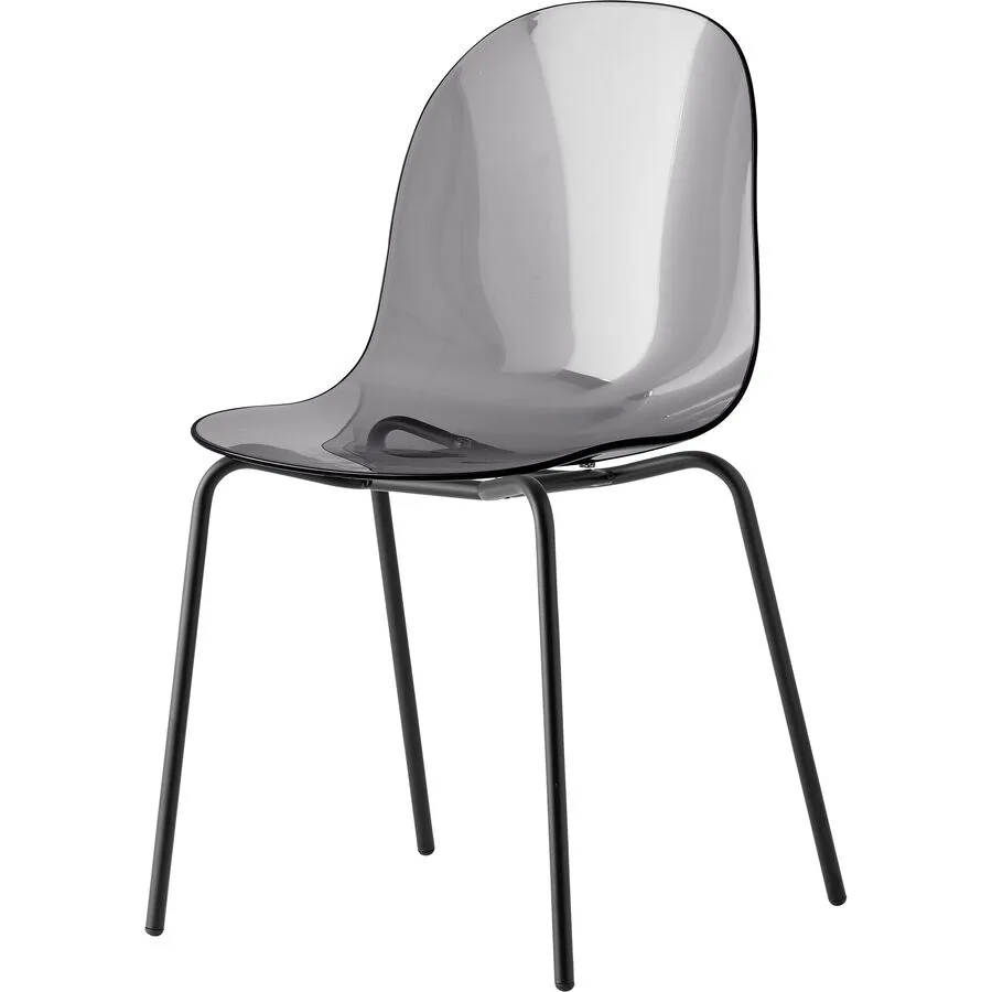 CONNUBIA Stuhl Academy grau/transparent Polycarbonat B 49 cm