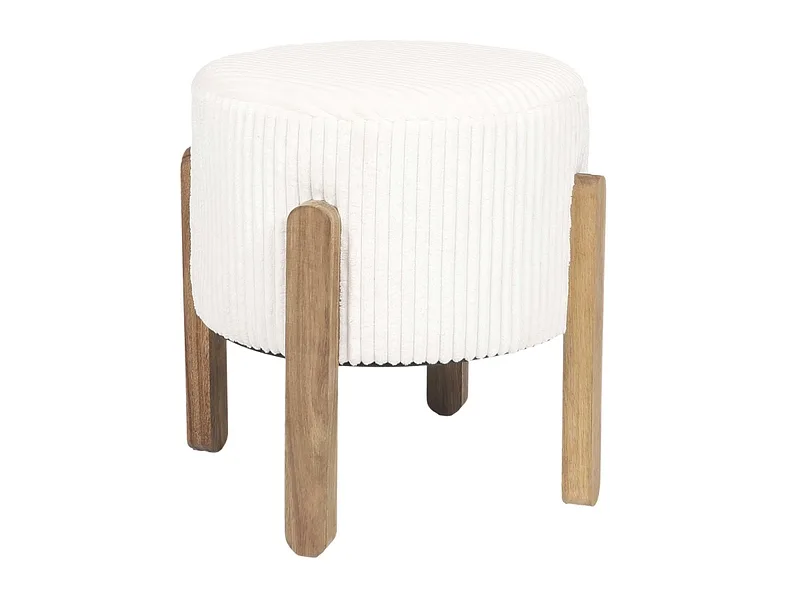 Hocker HOME DECO FACTORY ALORA 35x35x35cm polyester beige
