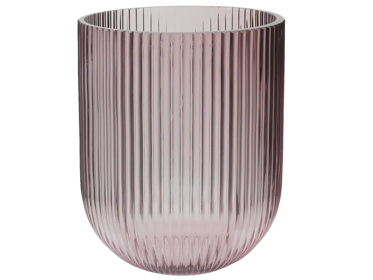 Kaheku Glasvase Struktur Rosa H: 16 cm | Schubiger Möbel