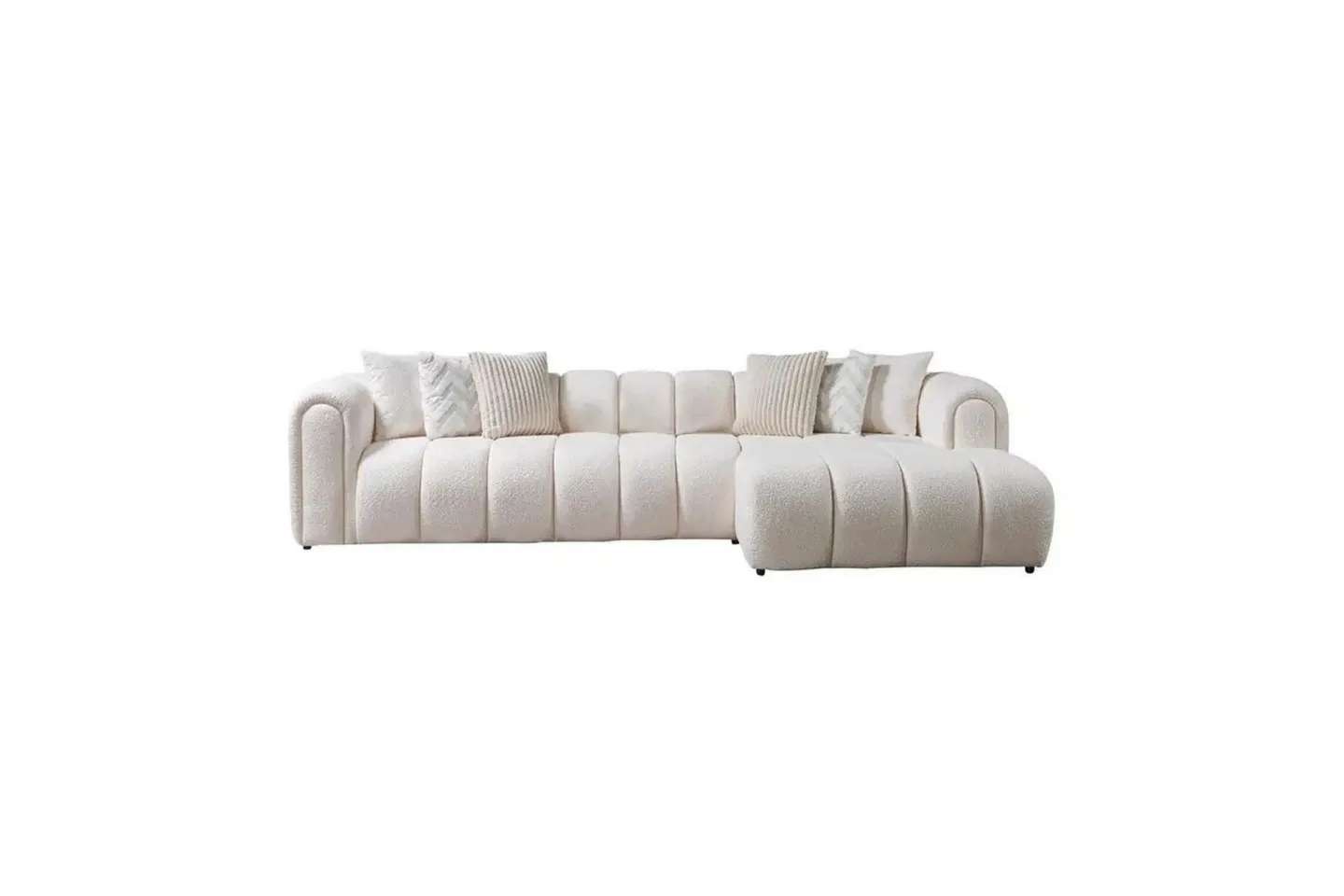 Varrel Soffa med Divan 3-sits - Vit