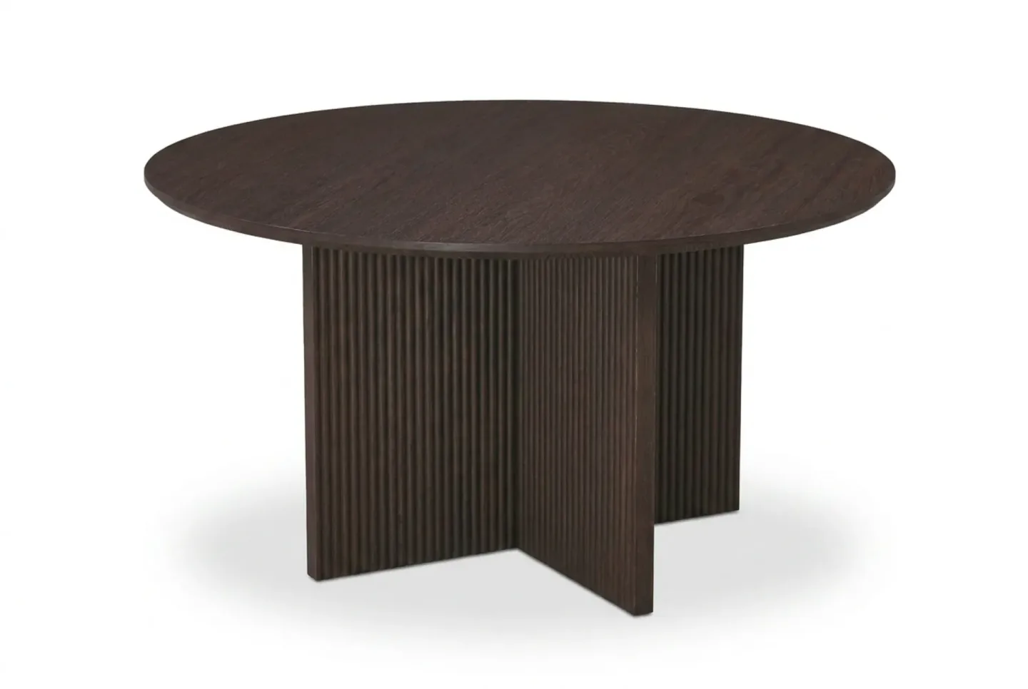Edda Soffbord Rund 85 cm - Rökt ek