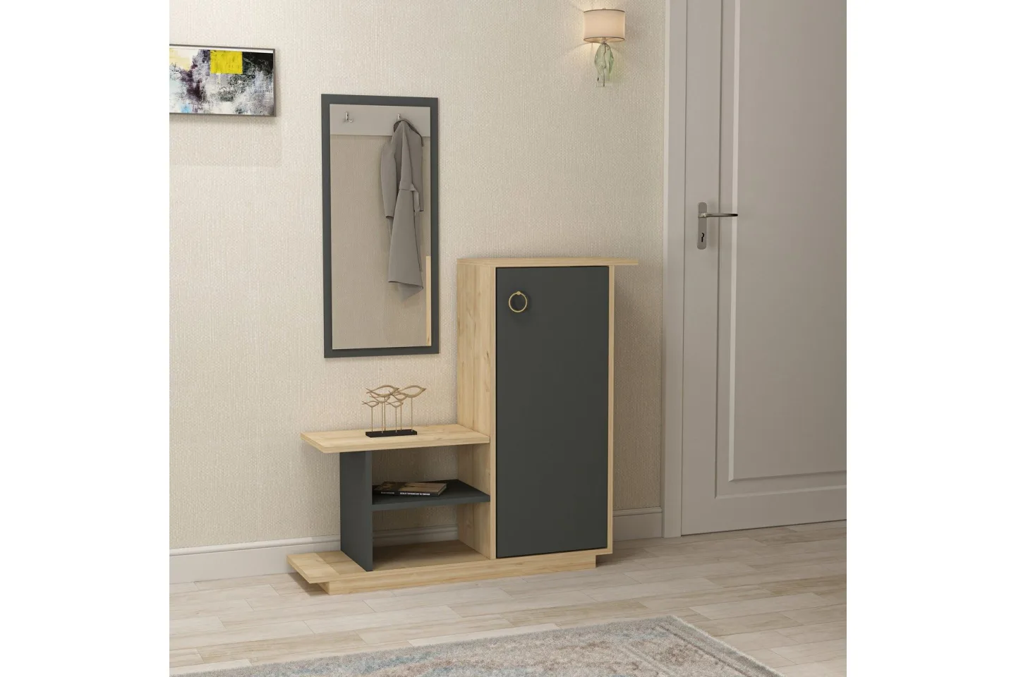 Glatton Sideboard 80 cm - Ek|Antracit