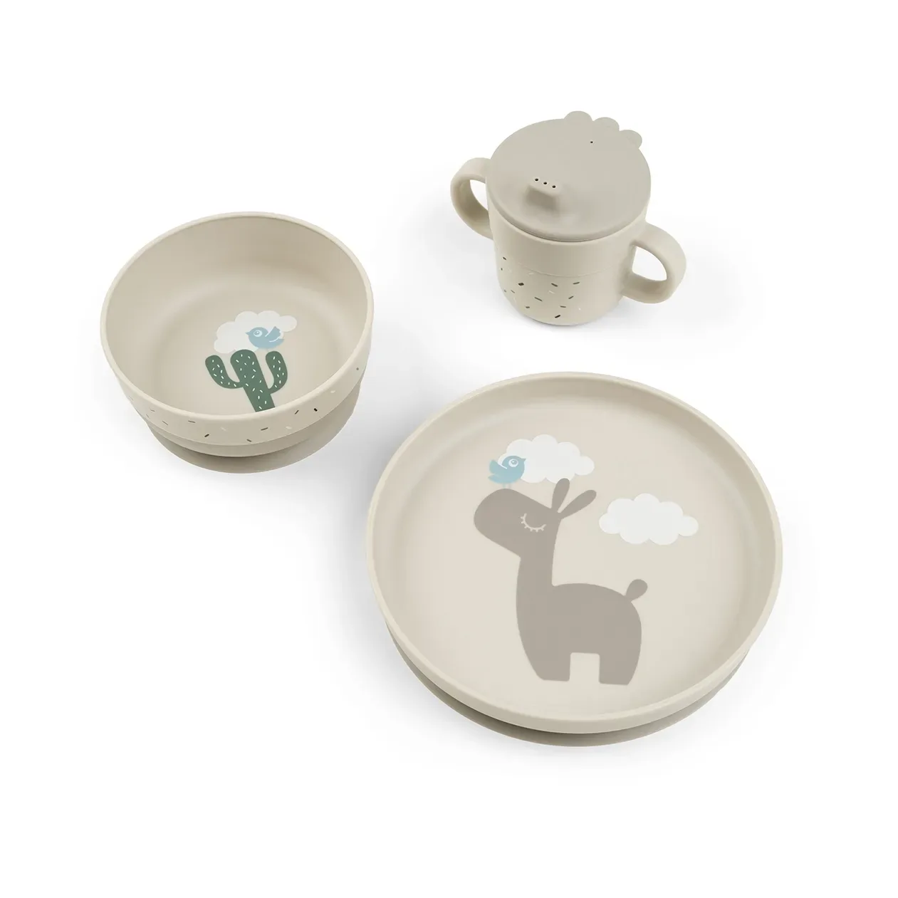 Done by deer Lalee Foodie Kindergeschirr 3 Teile Sand