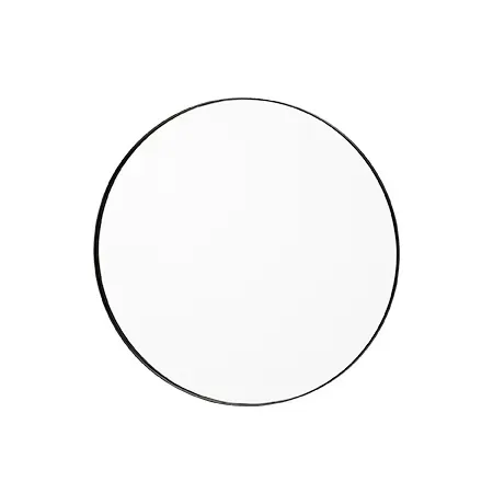 AYTM Circum spegel small Ø70 cm klarglas-svart ram