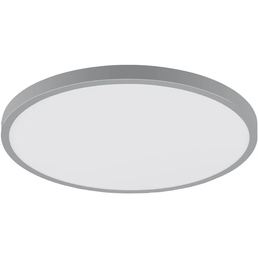 Eglo Deckenlampe Fueva 1 Silber/Weiss Aluminium/Kunststoff 40 cm 3 cm - LED - Lichtfarbe: Helles Neutralweiss - LED Energiesparlampen
