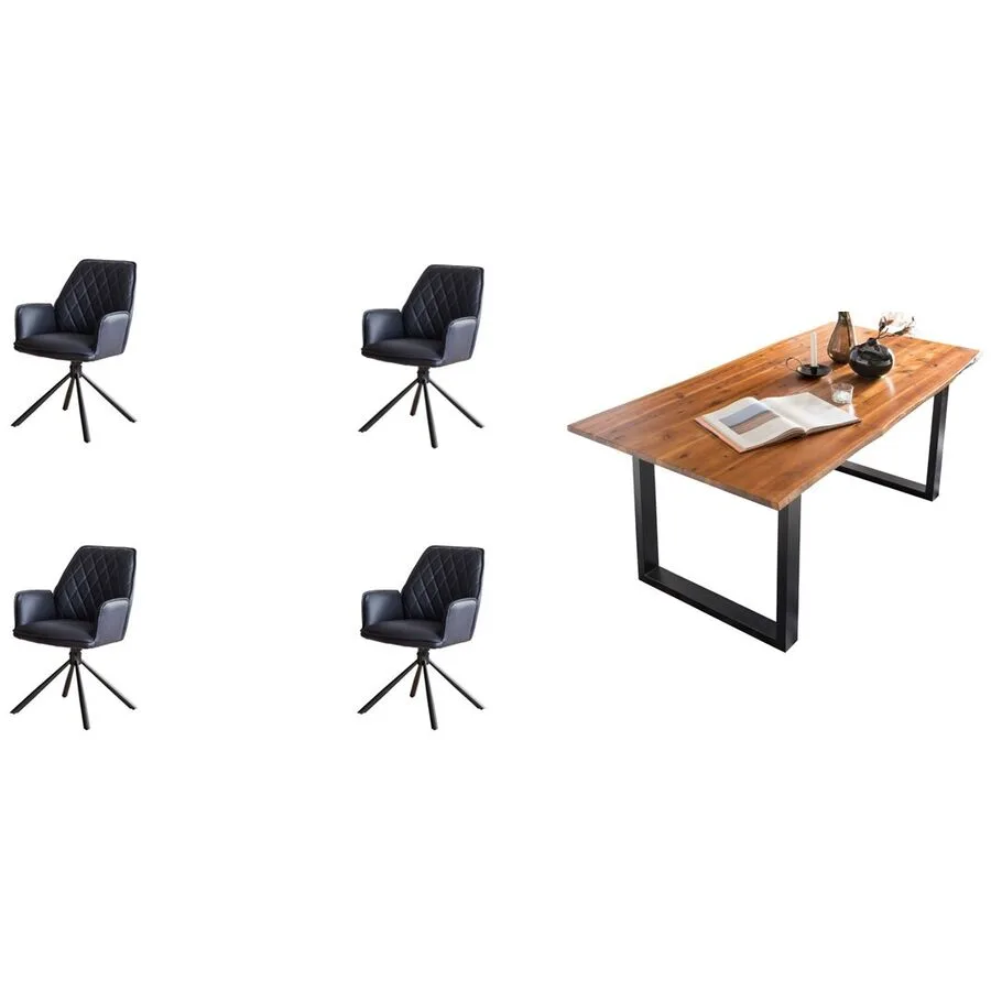 Essgruppe Eats natur Akazie/Mikrofaser B 180 T 90 cm 4