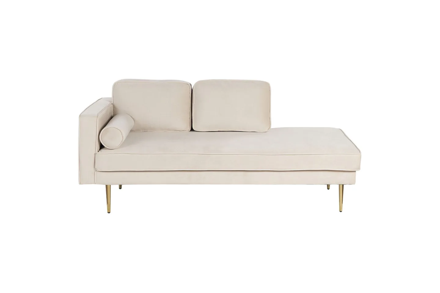 Topo Schäslong 171 cm Vänster - Beige/Guld