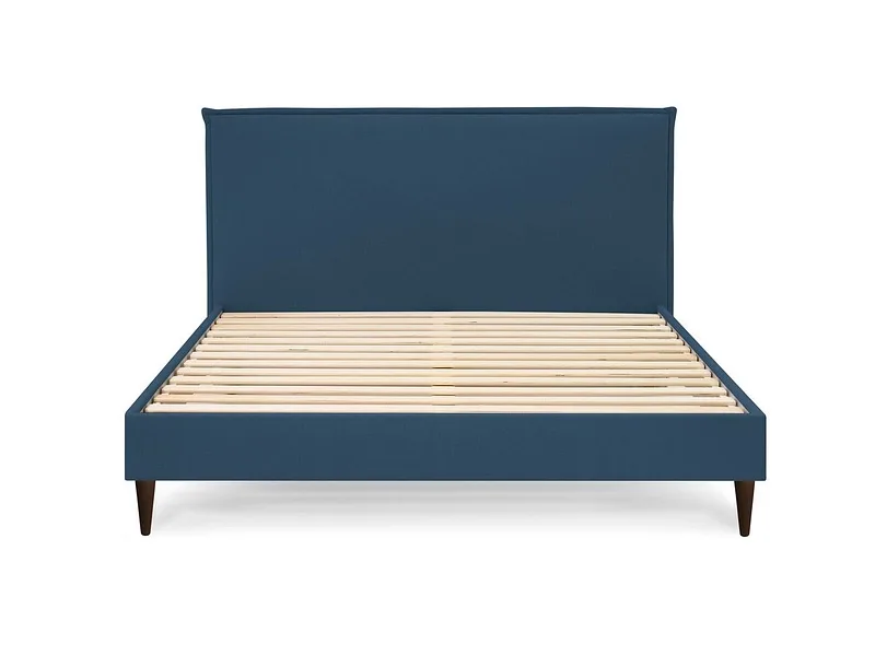 Bett BOBOCHIC SARY 160x200cm stoff blau