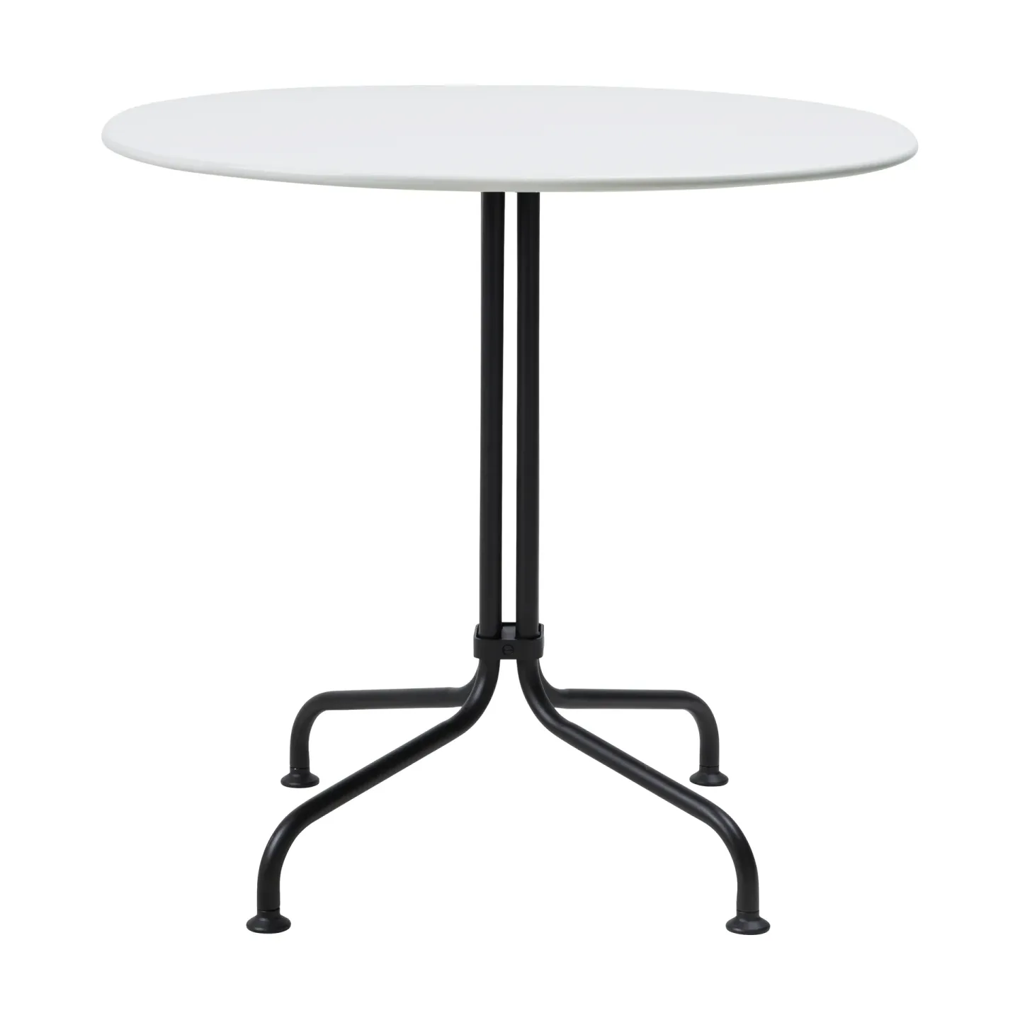 GUBI Carmel Bistro Esstisch 75x75 cm Clam white-black semi matt