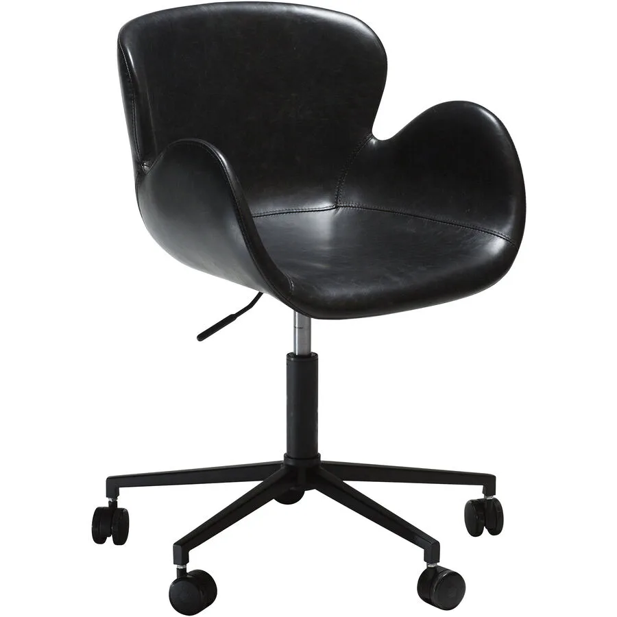 DAN-FORM Bürostuhl Gaia black Kunstleder H 75 cm