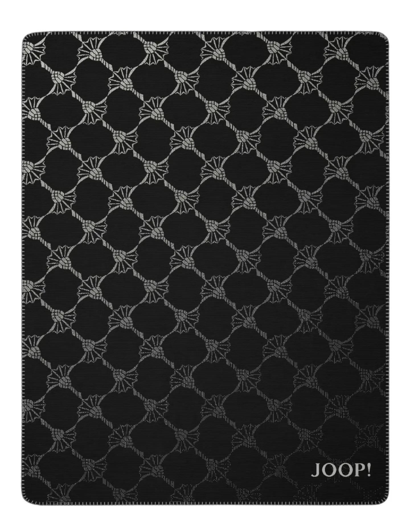 Biederlack Plaid Cornflower, Schwarz 150x200 cm Schwarz | Schubiger Möbel