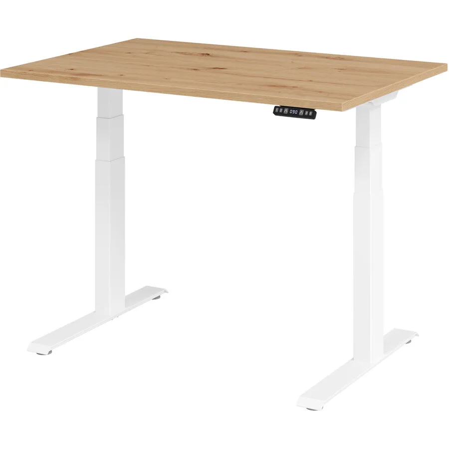 Schreibtisch Office Asteiche Holzwerkstoff B 120 T 80 cm