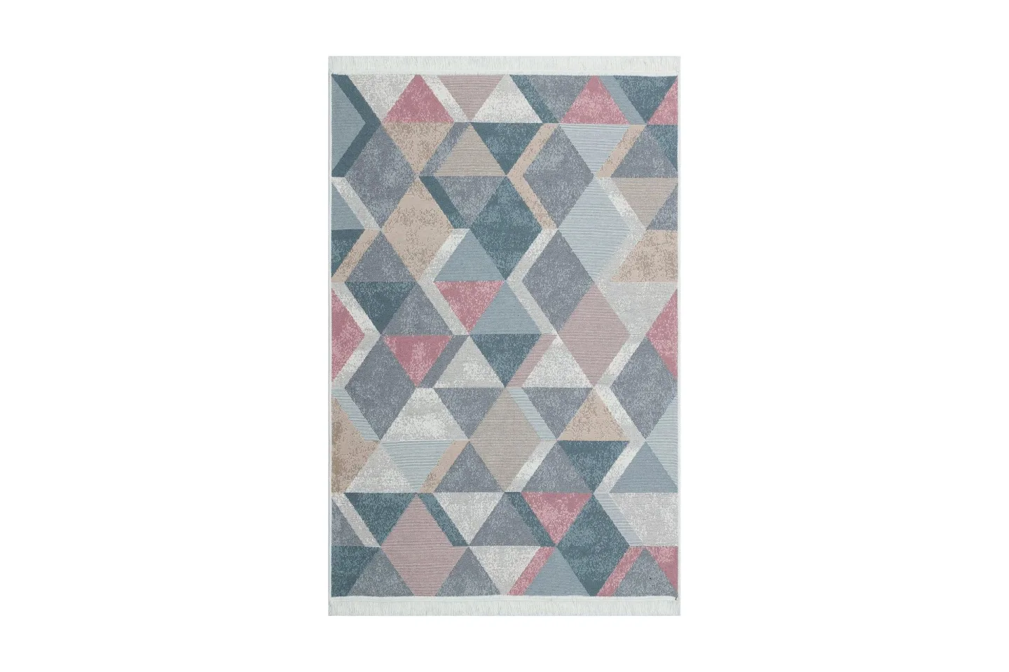 Mihriban Matta 160x230 cm - Blå/Rosa/Beige/Grå/Bomull