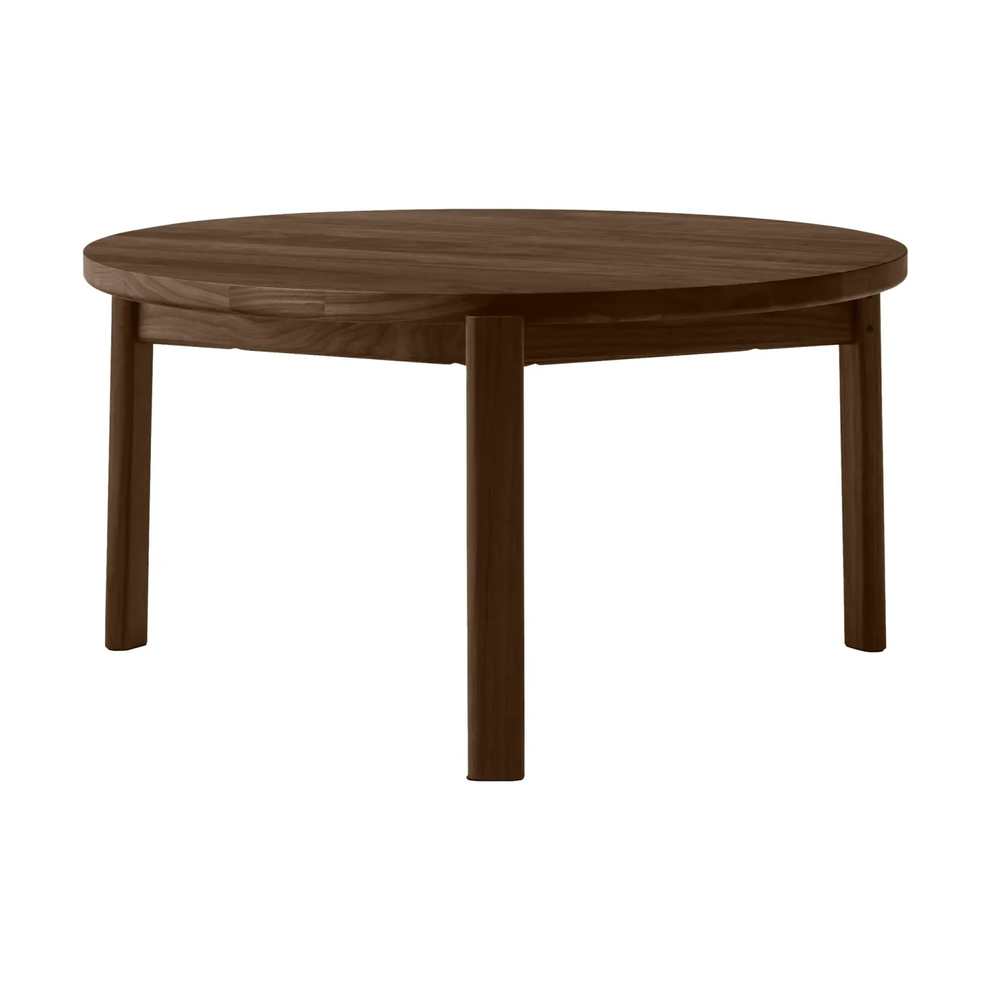 Audo Copenhagen Passage Couchtisch Dunkel gebeizte Eiche, Ø70 cm