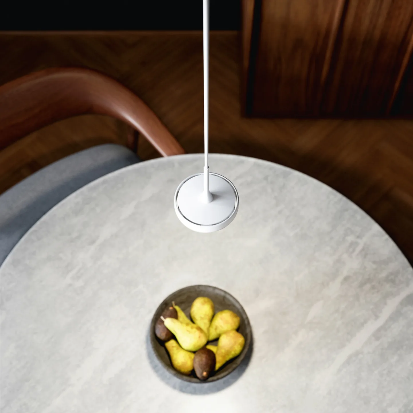 Nivo LED-Hängeleuchte, weiß, 36°, Einbau, dimmbar - Sigor - Wohnzimmer - Modern - Aluminium - Einflammig