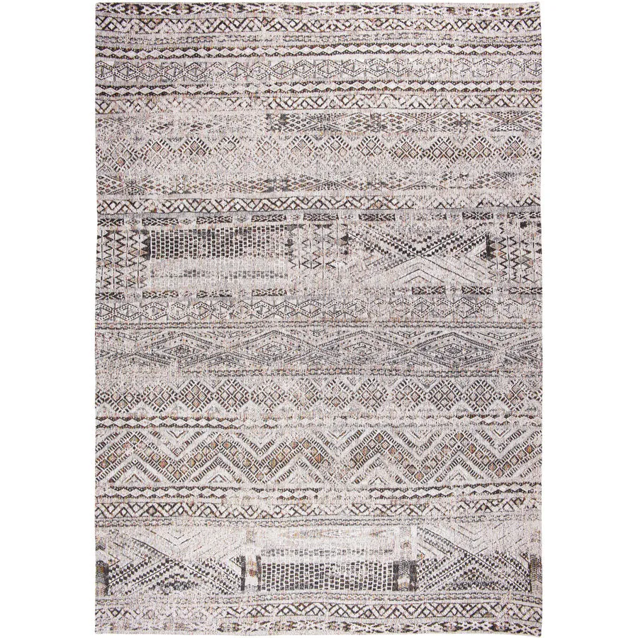 Teppich Kilim Rugs Weiss, Grau Anderes Muster Polyester 200 x 280 cm
