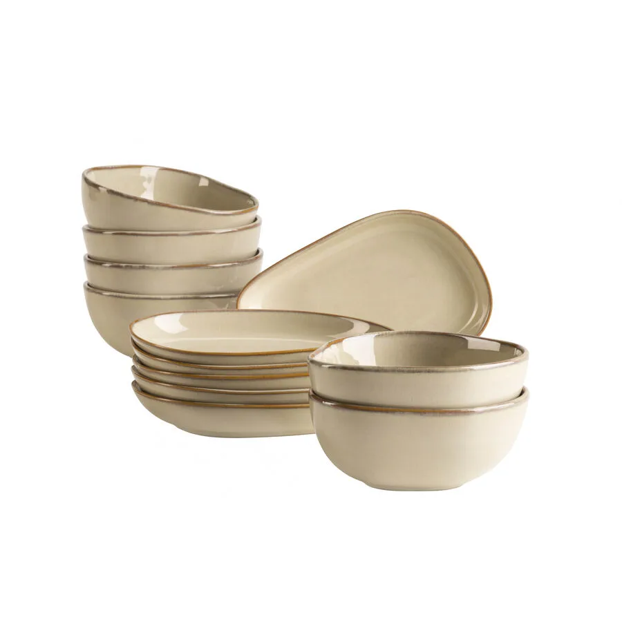 MÄSER Snackingset Cordelia Beige Steinzeug