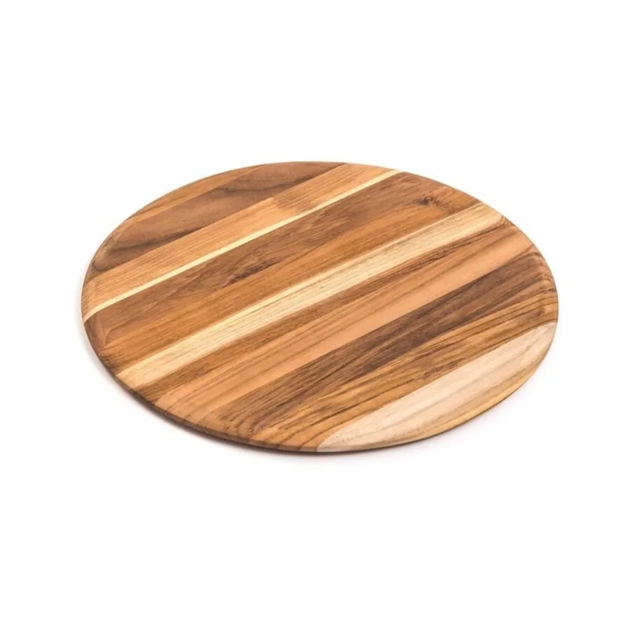 Schneidebrett Teakhaus braun Teakholz massiv B 33 T 33 cm