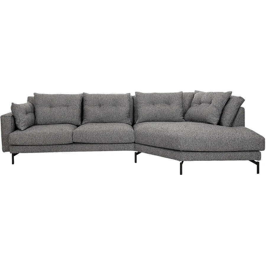 Ecksofa Easton Rechts Stoff Anthrazit