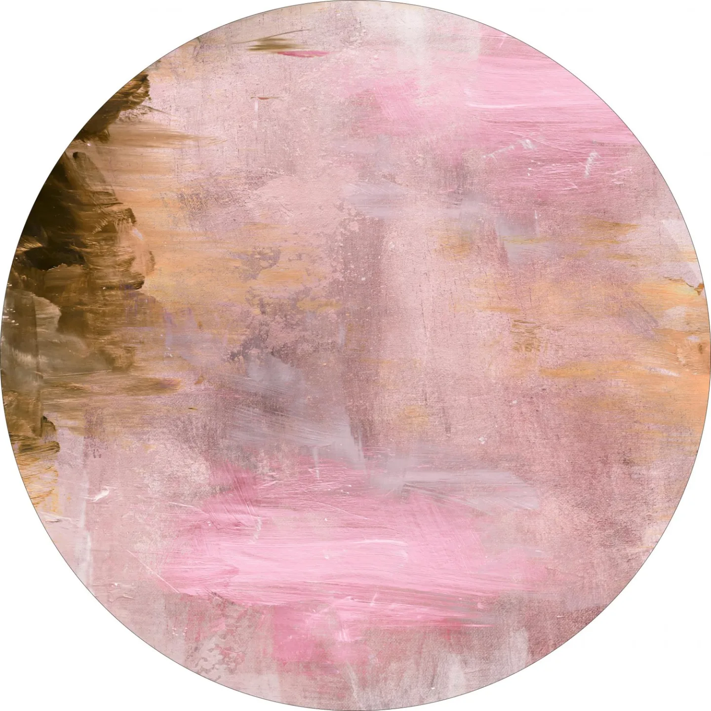 Rundt teppe - Bonn (rosa) (Størrelse: Ø 160 cm)