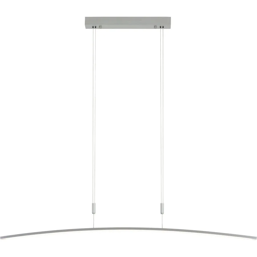 Bopp Pendellampe Divine Silber Aluminium 120 cm 140 cm - LED - Lichtfarbe: Extra warmweiss - Helles Neutralweiss - LED Energiesparlampen