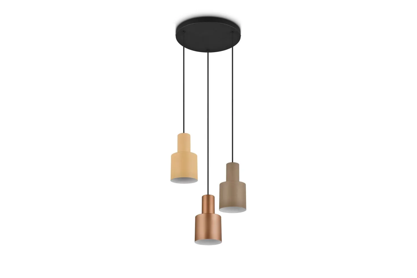 Agudo Taklampa 3L E27 flerfärgad - Flerfärgad