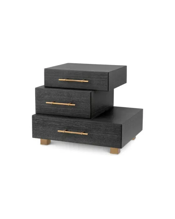 Evendale Nightstand Charcoal Oak