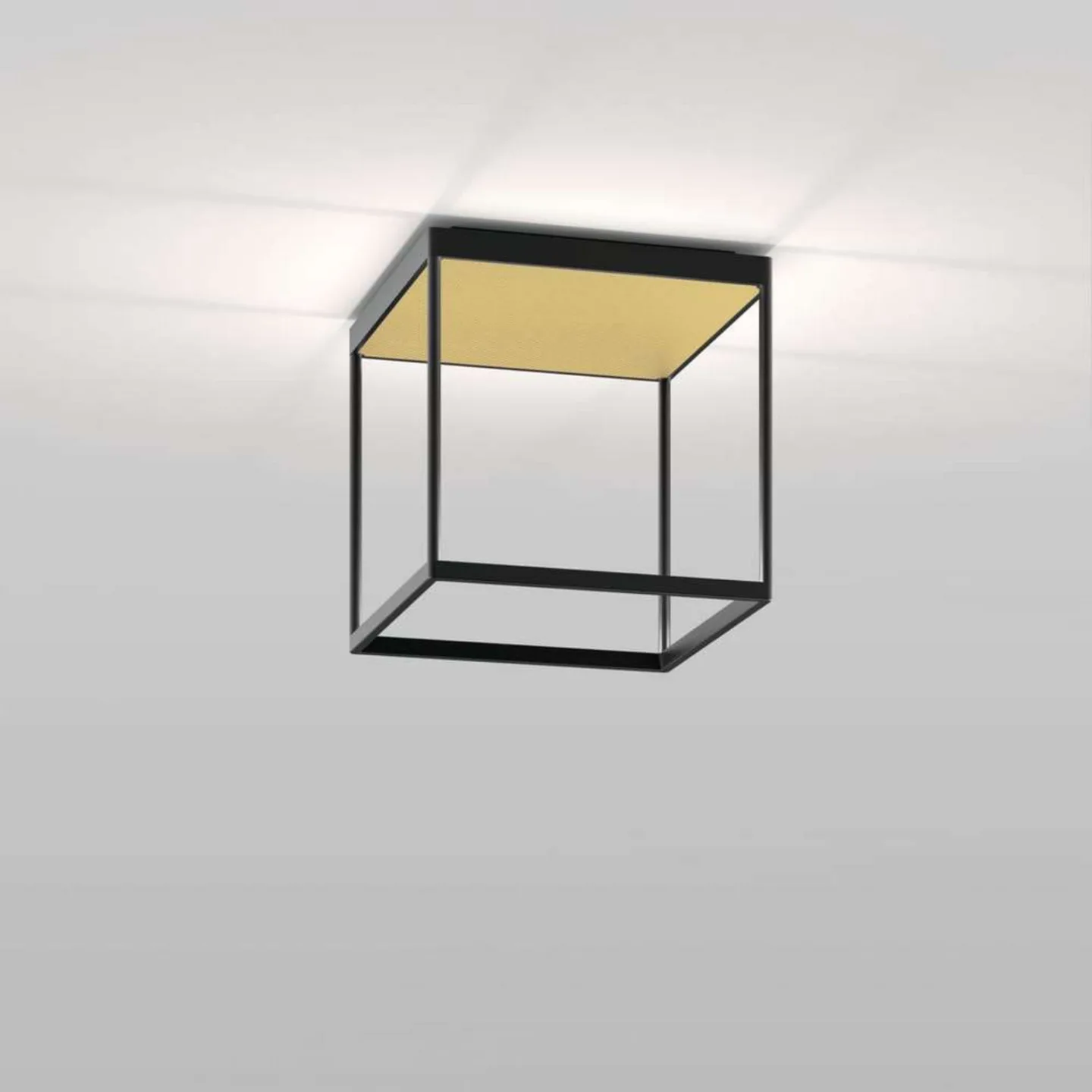 Reflex 2 LED-Deckenlampe, gold/schwarz - Serien Lighting - Wohnzimmer - Aluminium