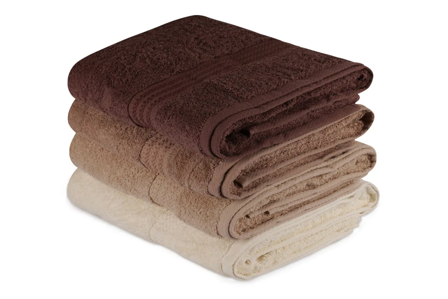 Hobby Badhandduk 70x140 cm 4-pack - Creme/Beige/Brun