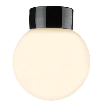 Ifö electric - Classic Glob Ø20 - Badrumslampa - Svart