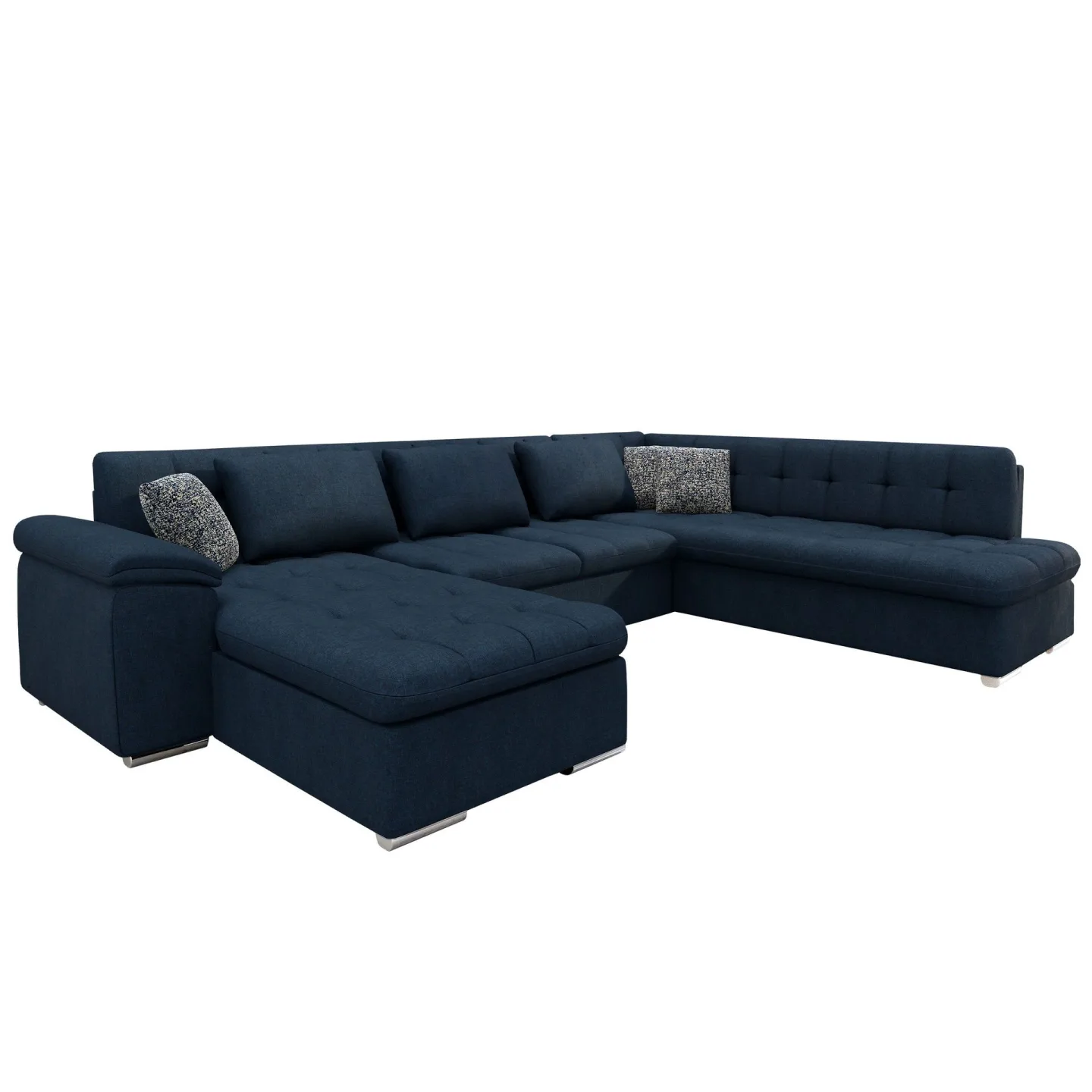 Dynir Bäddsoffa med Divan och Schäslong 5-sits - Blå