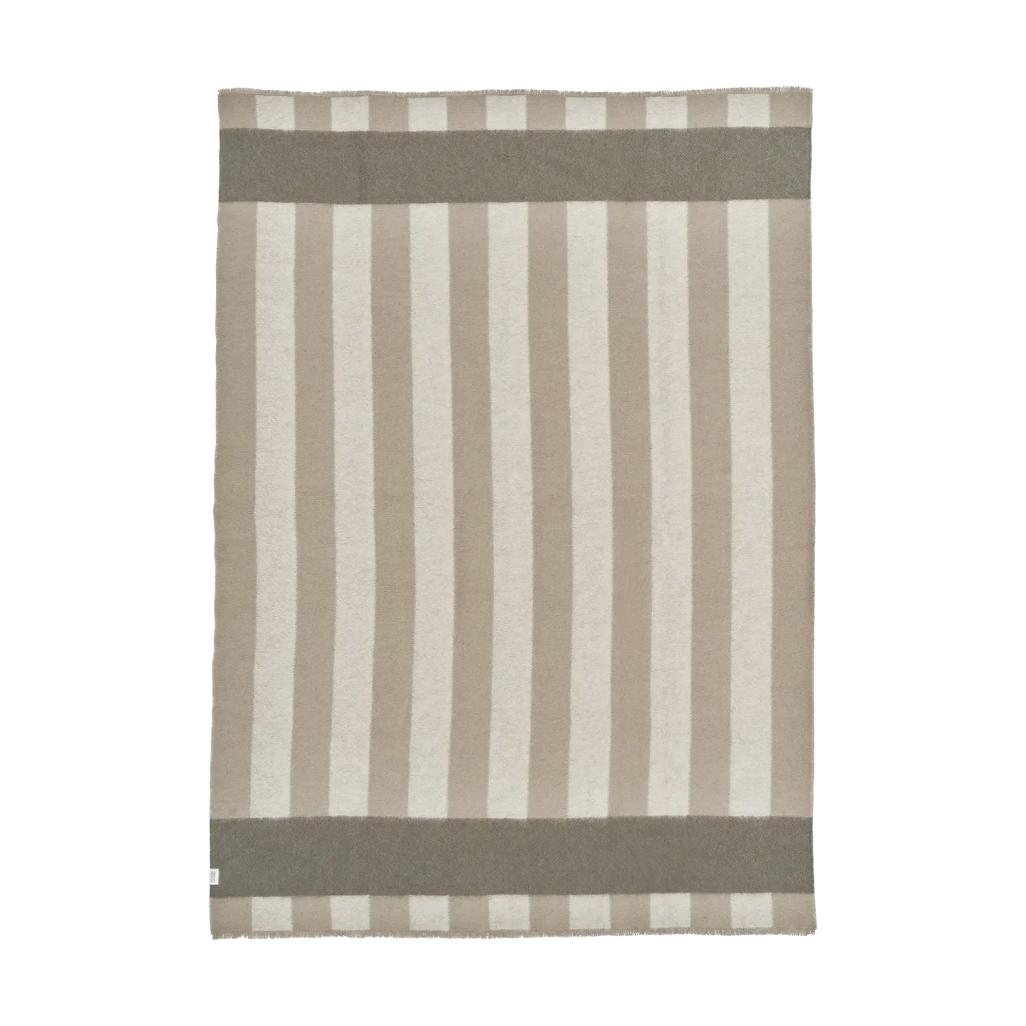 Scandi Living Aisles Wolldecke 130x180 cm Beige