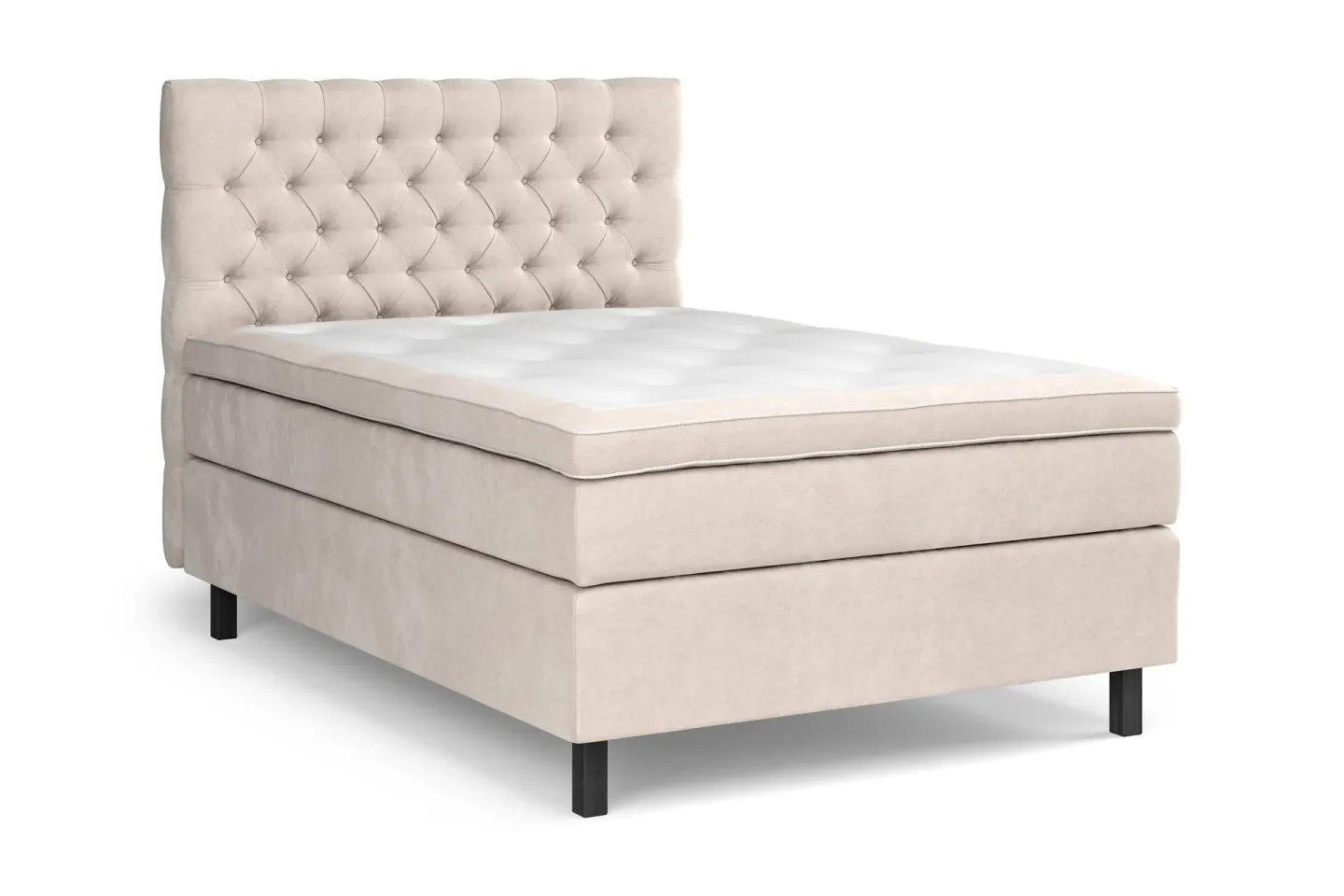 Celine Sängpaket 140x200cm - Beige/Sammet