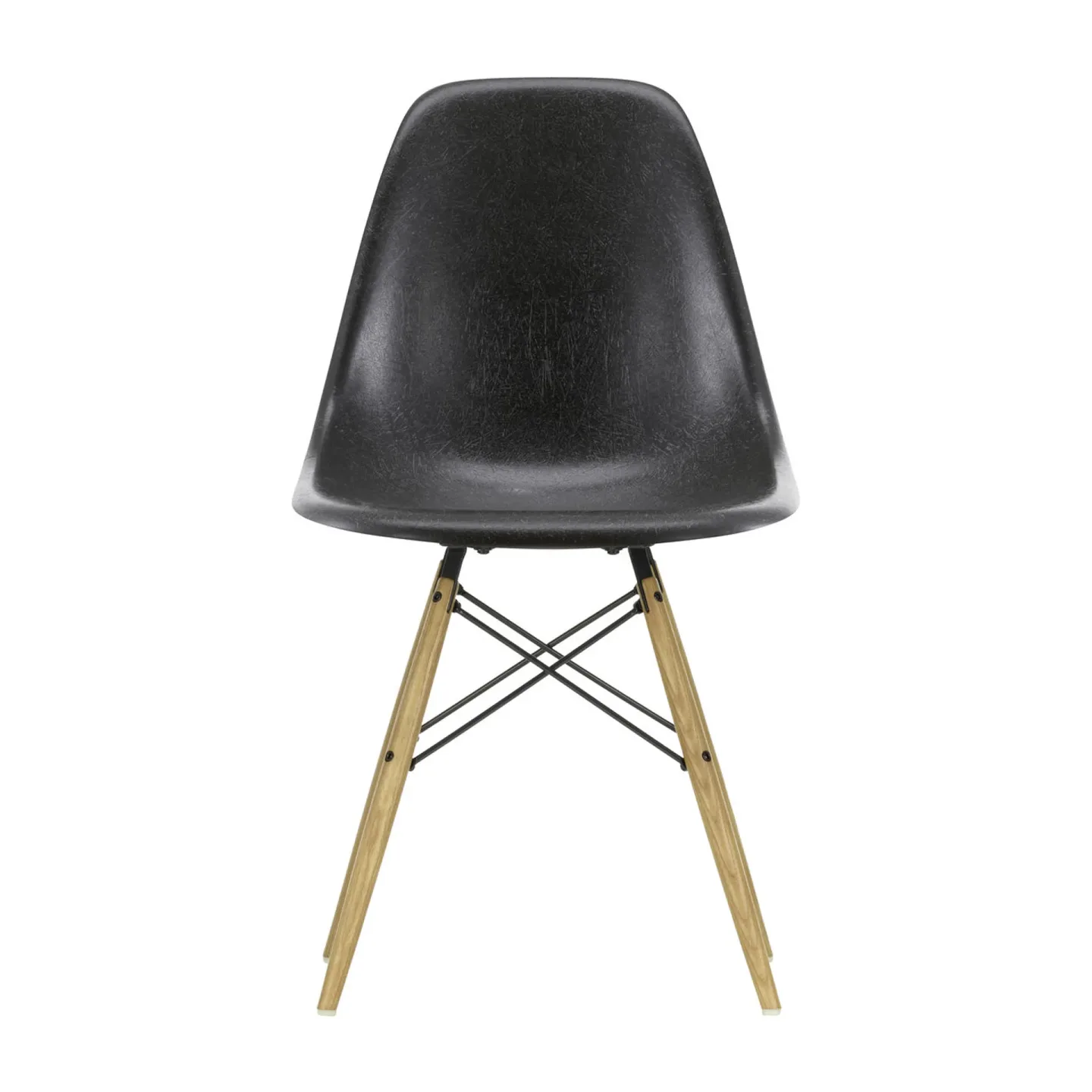 Vitra Eames Fiberglass Chairs DSW stol elephant hide grey, askben