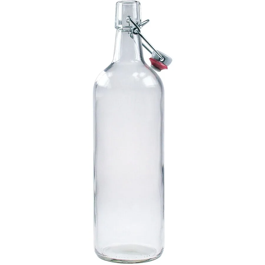 Flasche Therese Transparent Aluminium/Glas 32 cm 1 l