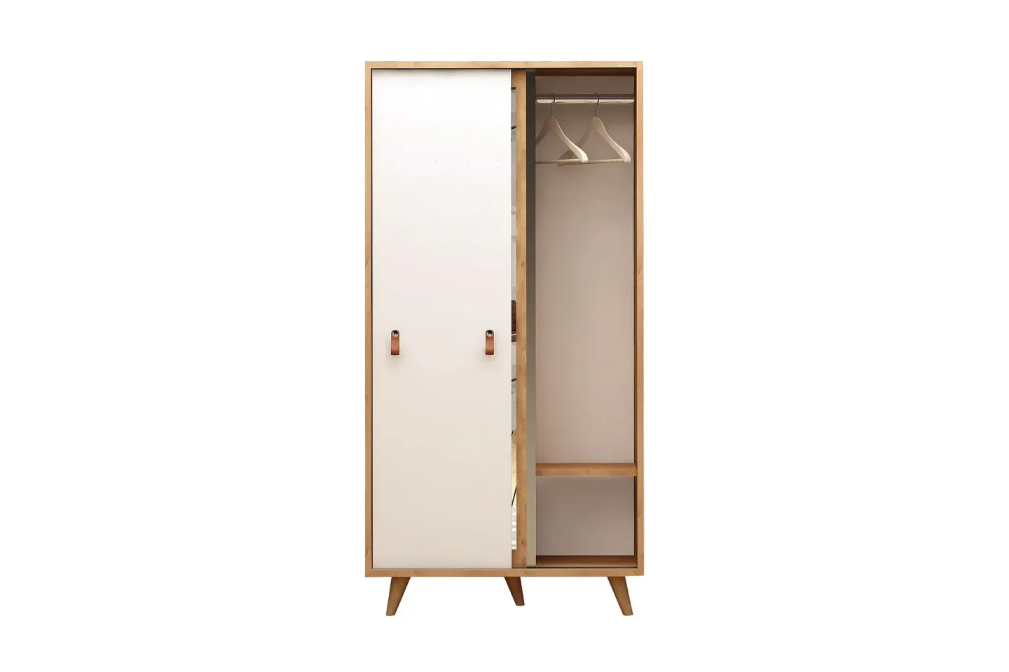 Mod Design Garderob Spegel - Trä/Vit