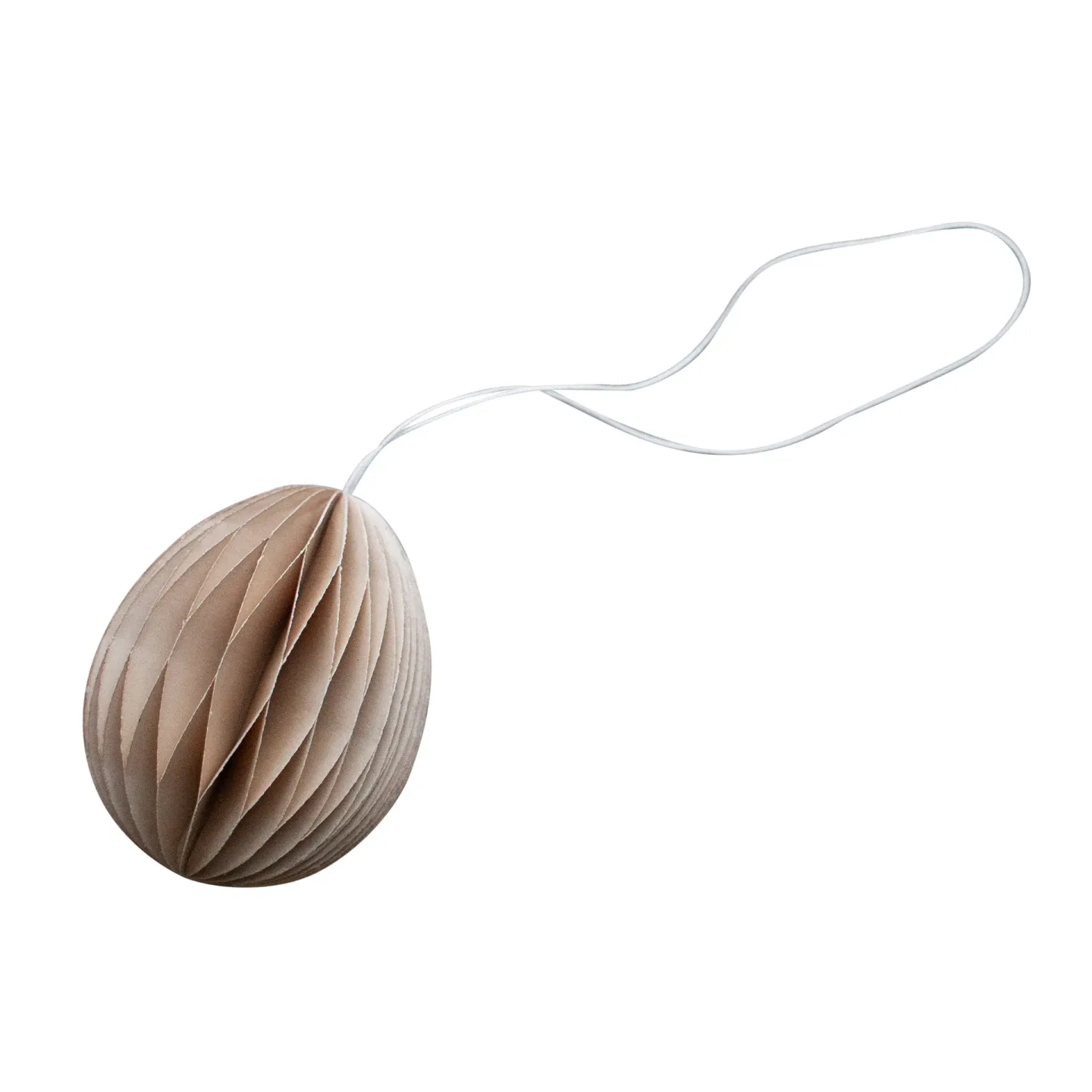 DBKD Ovoid Osteranhänger Papier 7 cm Sand