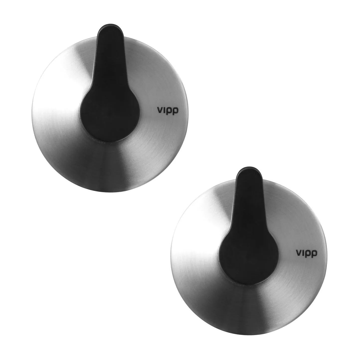 Vipp Vipp12 krok med sugpropp 2-pack Stainless steel