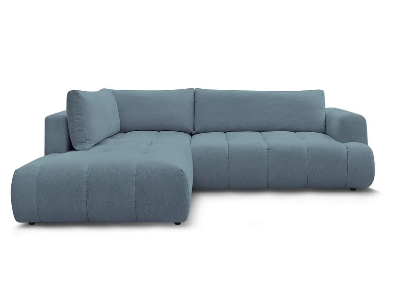 Ecksofa BOBOCHIC FUJI Stoff hellblau